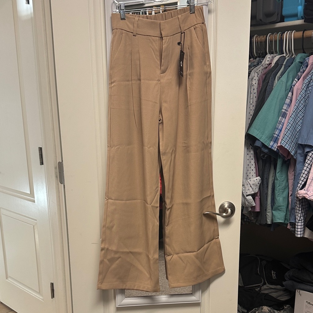Daisy Tan Wide-Leg Trousers